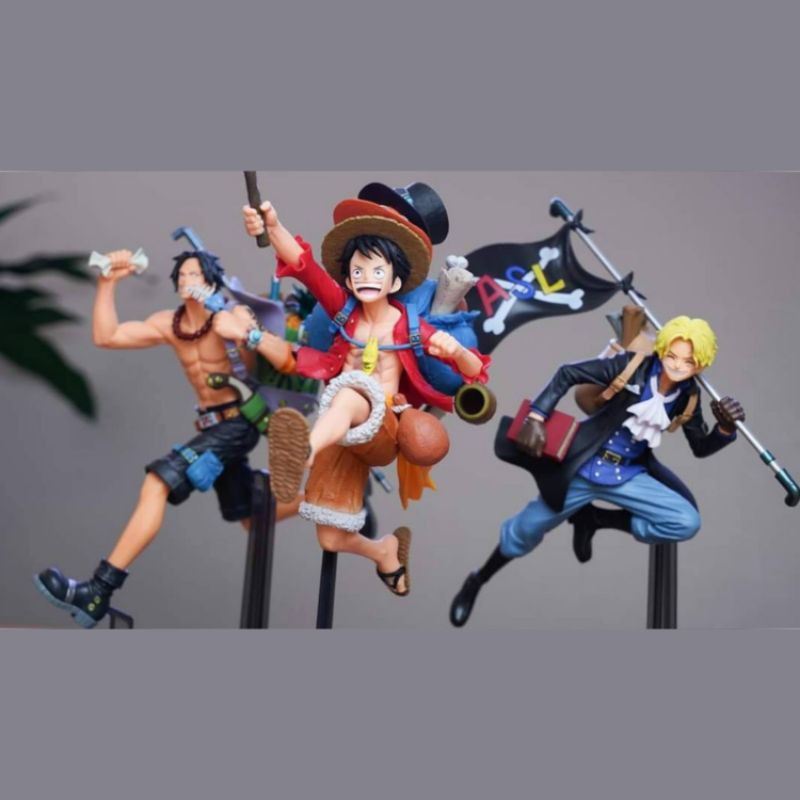 Banpresto One Piece Mania Produce Figure Sabo Luffy Ace Set Shopee Malaysia