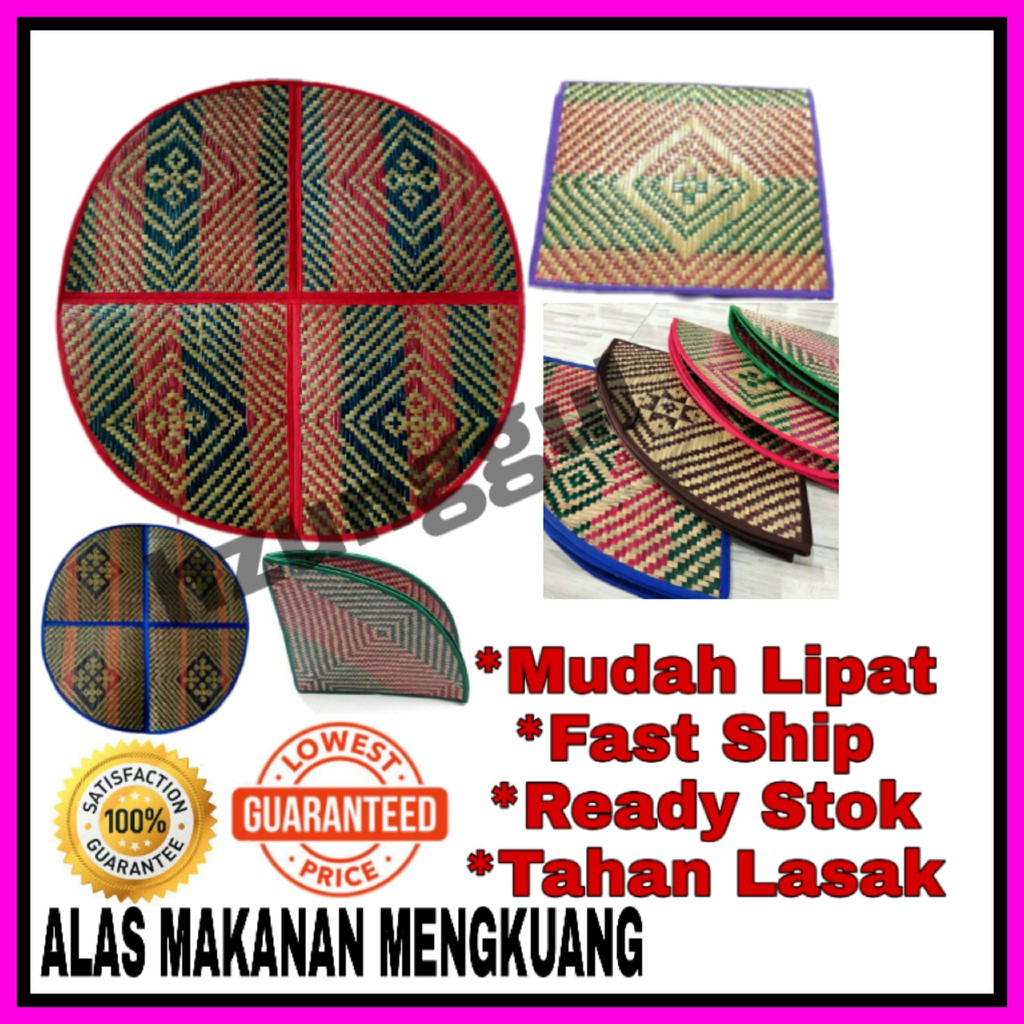 TIKAR MEJA MAKAN ALAS SEPROH PELAPIK KLASIK FOLDABLE TIKAR MEJA MAKAN ALAS SEPROH PELAPIK KLASIK FOLDABLE