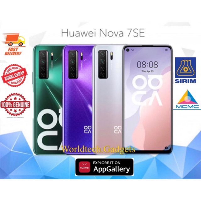 [Ready Stock] Huawei Nova 7se 5G 💯Original Huawei Warranty Malaysia Set