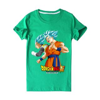 Spot 2020 Hot Summer Tops Dragon Ball Z Goku Cartoon Anime T Shirt Kids Short Sleeve Pure Cotton Tshirt 4 15y Shopee Malaysia - dragonball z shirts roblox