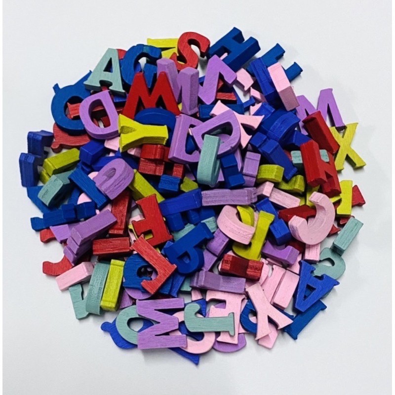 Wooden Alphabet 260pcs | Shopee Malaysia