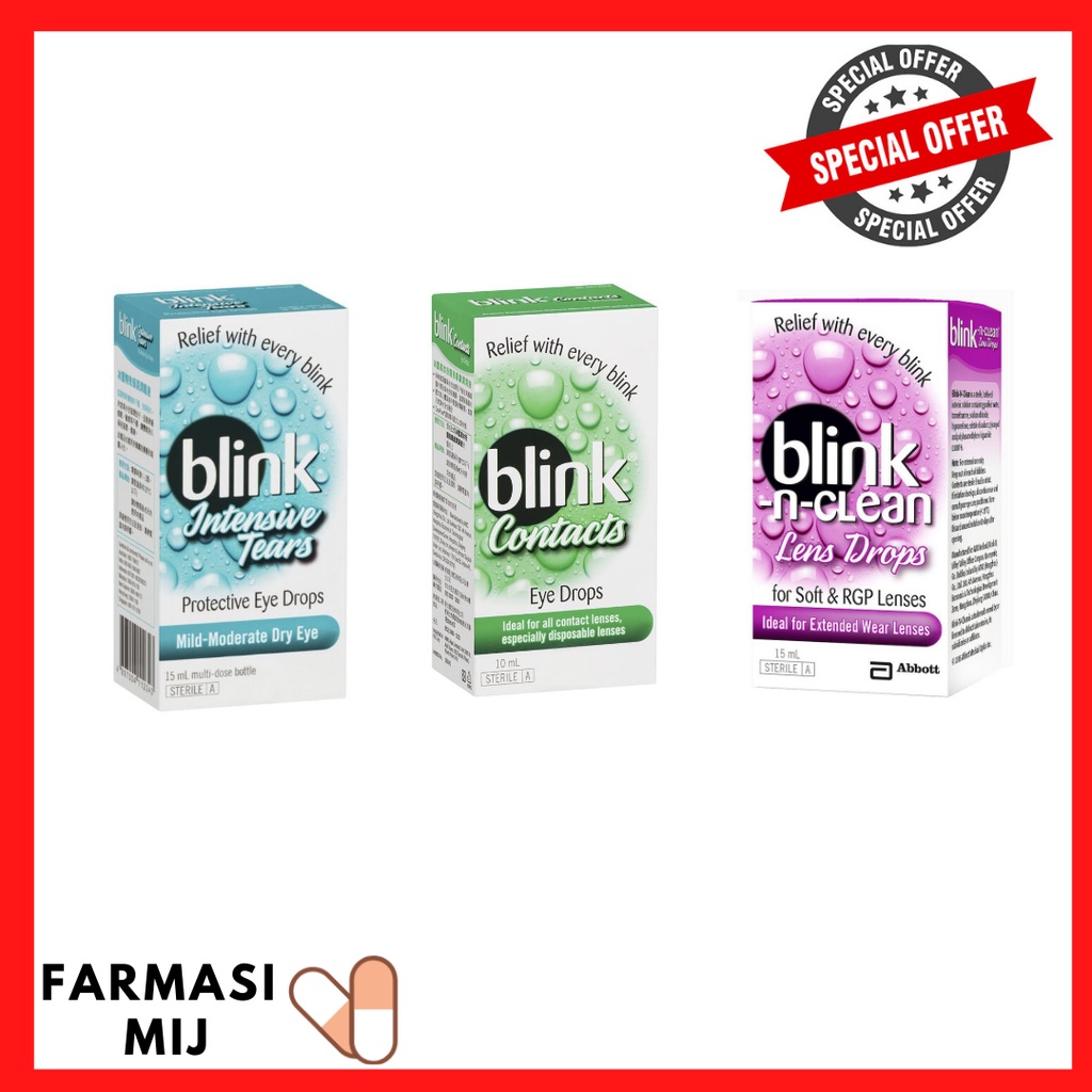 BLINK EYE DROP LENS DROP/INTENSIVE TEARS/CONTACTS Shopee Malaysia