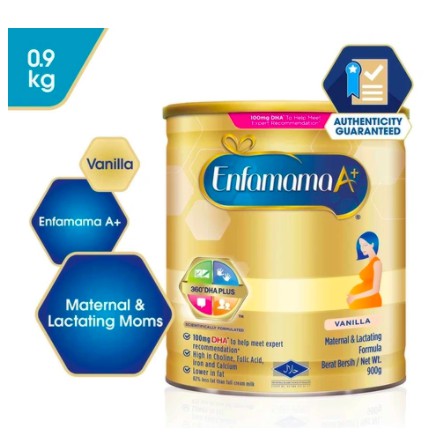 (Dent/ Slight Dent) Enfamama A+ Vanilla (900g) - Milk Formula