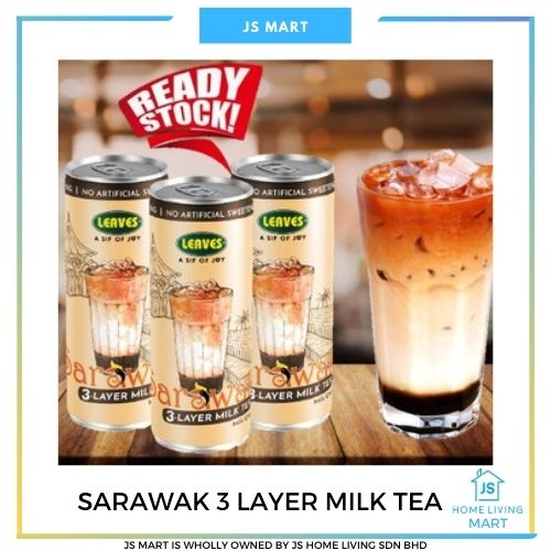 Sarawak Leaves Three Layer Milk Tea Ready Stock Malaysia 3 Layer Milk
