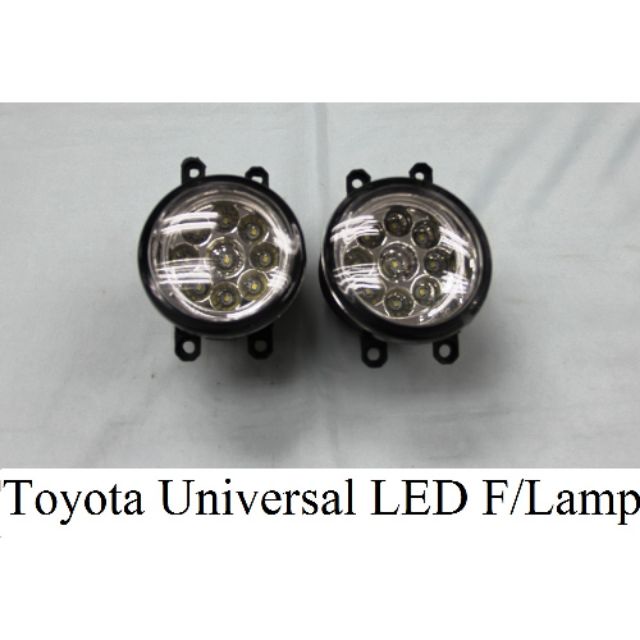 Glass Led Fog lamp white all car toyota vios camry perodua 