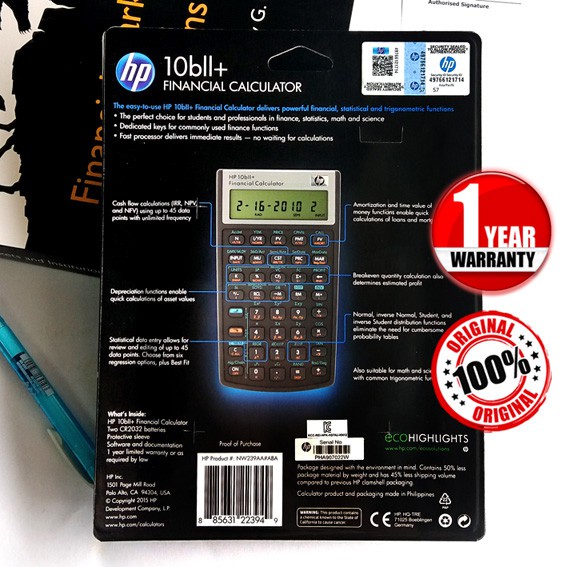 Hp 10bii Hp 10bii Hp 10bii Plus Hp 10bii Financial Calculator Financial Consultant Calculator Shopee Malaysia