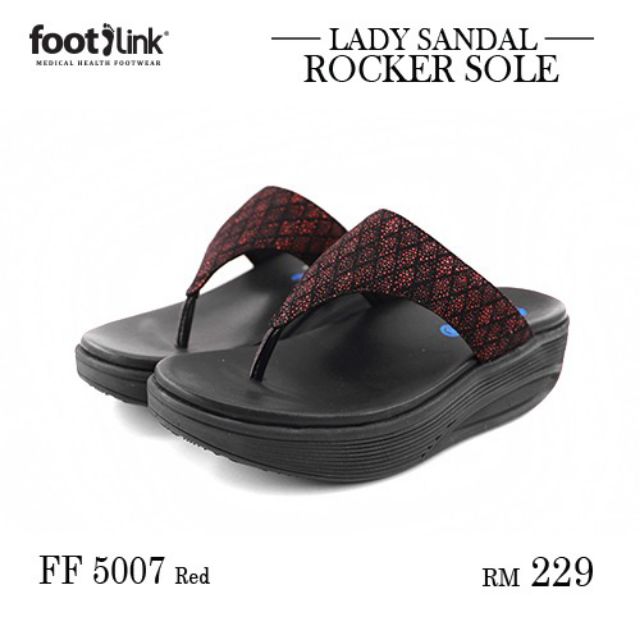 rocker sole flip flops