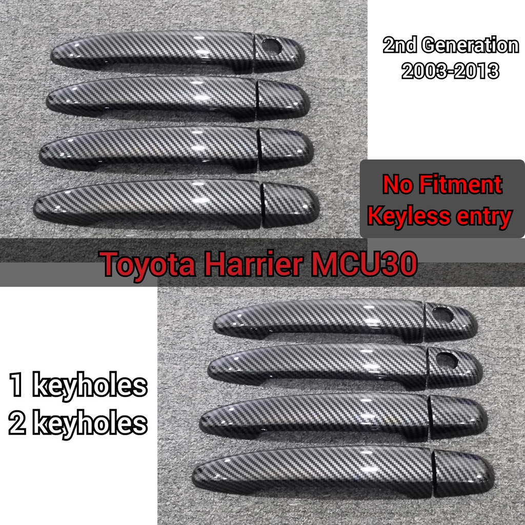 Toyota Harrier MCU30 Carbon Style Door Handle Cover Door Trim Shopee