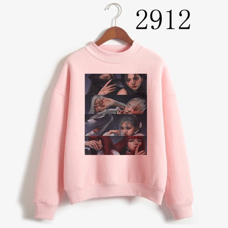 Blackpink Fleece Hoodies JISOO LISA ROSE JENNIE Winter Wear Lovestick ...