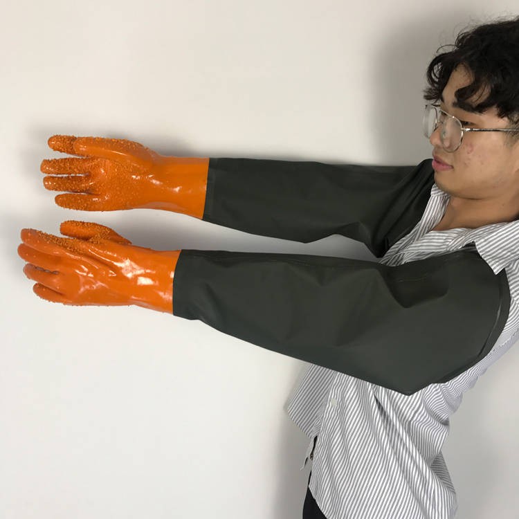 Hot Stock Glovessarung Tangan Karya Kalis Minyak Sarung Tangan Kalis Air Panjang Dan Tebal Sarung Tangan Pelindung Tahan Karat Memancing Getah Tahan Asid Dan Alkali Shopee Malaysia