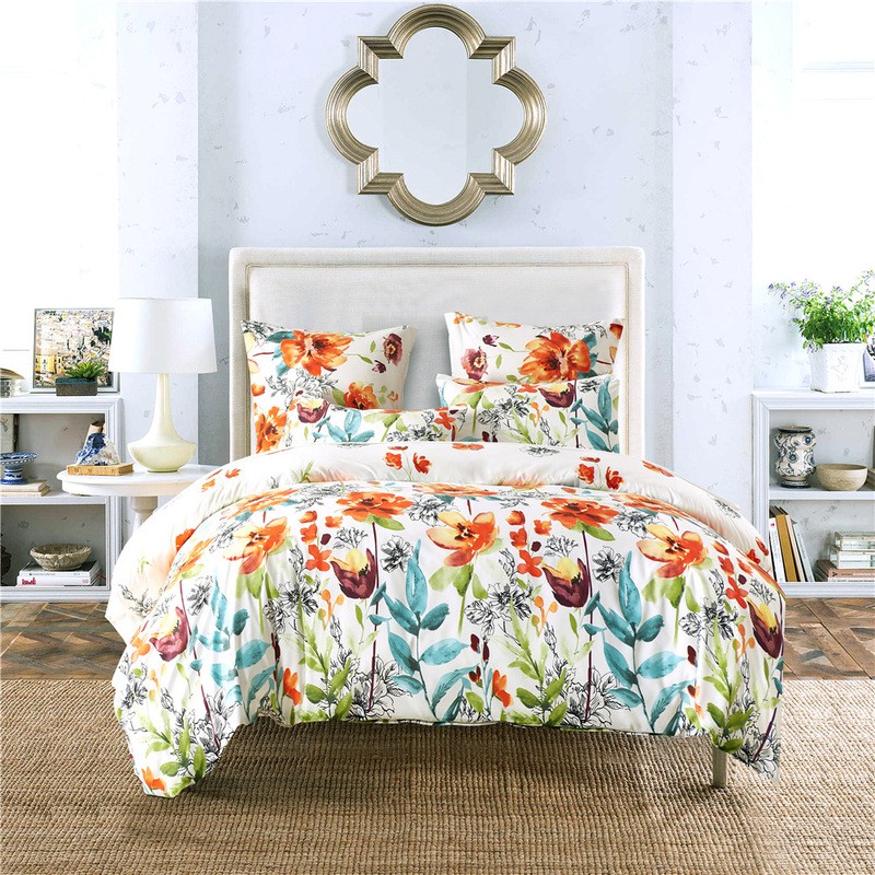 Sunvior Microfiber Duvet Cover Set With Printing And Zipper