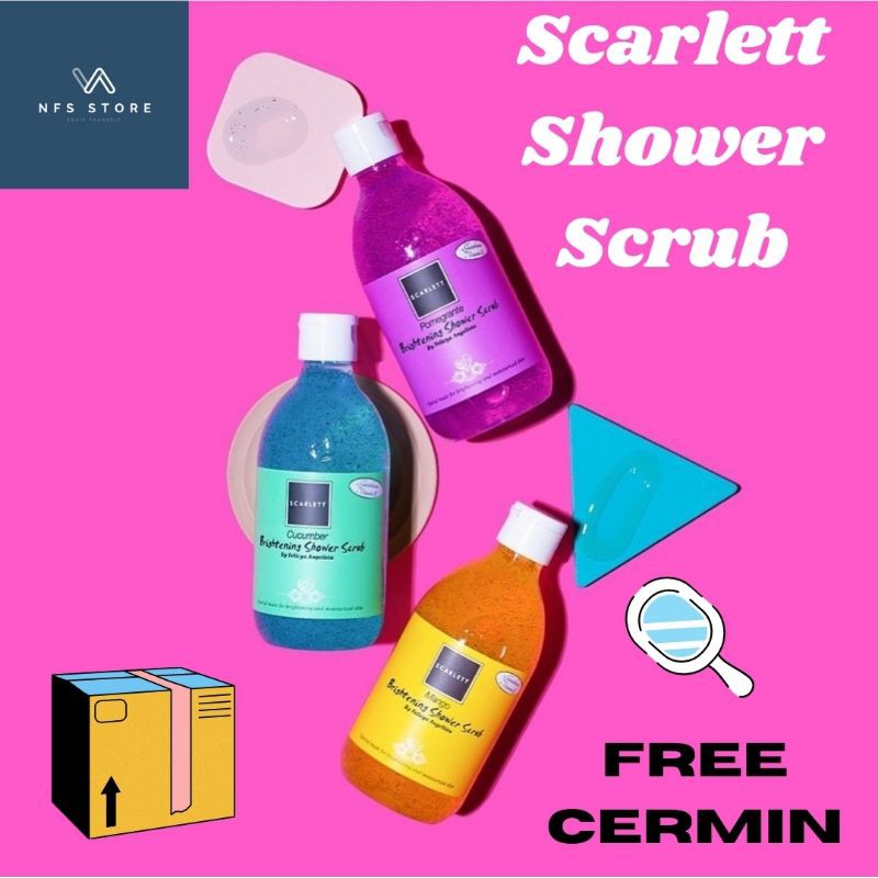 Scarlett Shower Scrub Pomegranate / Scarlett Shower Scrub Mango