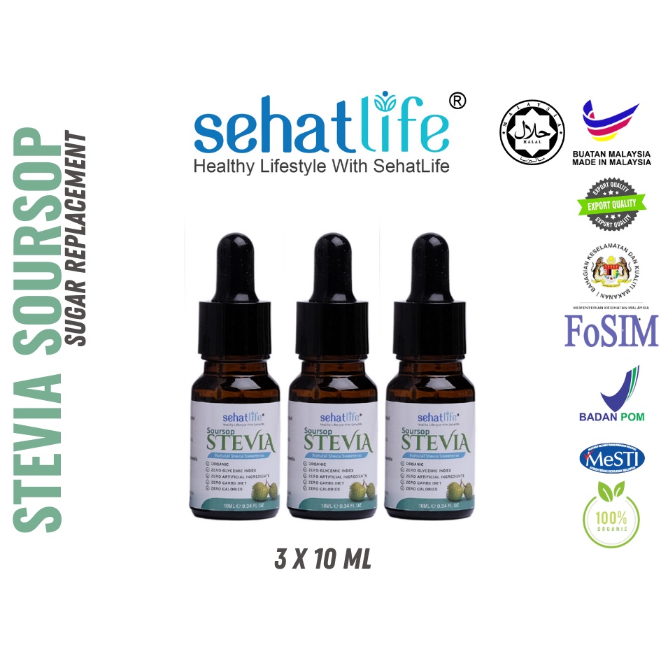 SEHATLIFE Stevia Sweetener Soursop 10ml Shopee Malaysia