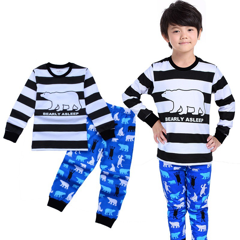 Bear Boy kids Pyjamas / Sleeping Wear (2y 7y) Shopee Malaysia