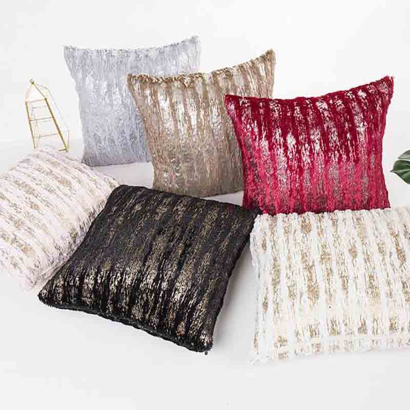 Plush Pillowcase Soft Wool Furry Cushion Cover Square Waist Throw