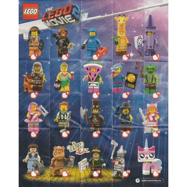 LEGO 71023 LEGO MOVIE SERIES 2 COLLECTIBLES MINIFIGURES 2019 CMF ...