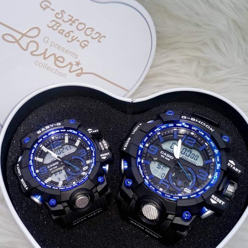 casio g shock blue and black