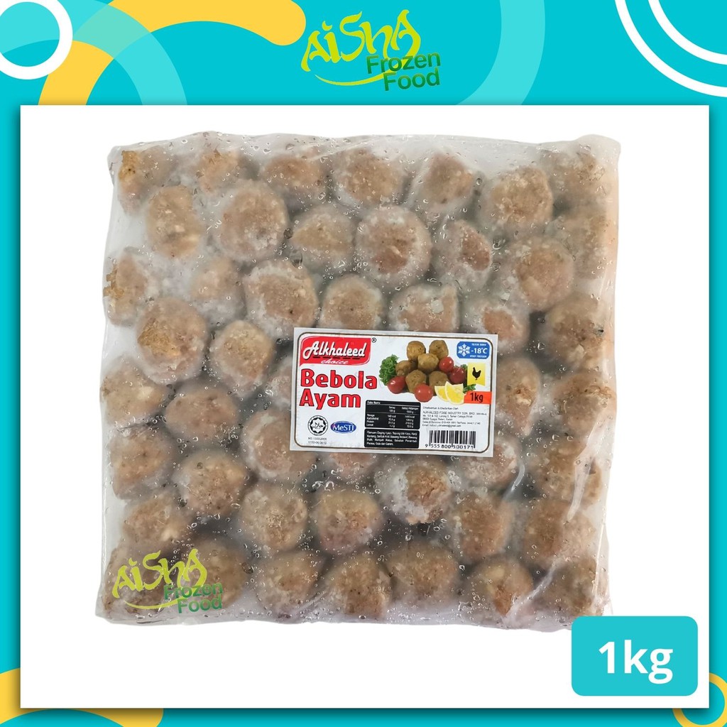(Delivery To Ipoh Perak Only) Alkhaleed Bebola Ayam / Daging 1kg - Alkhaleed Chicken / Meat Ball