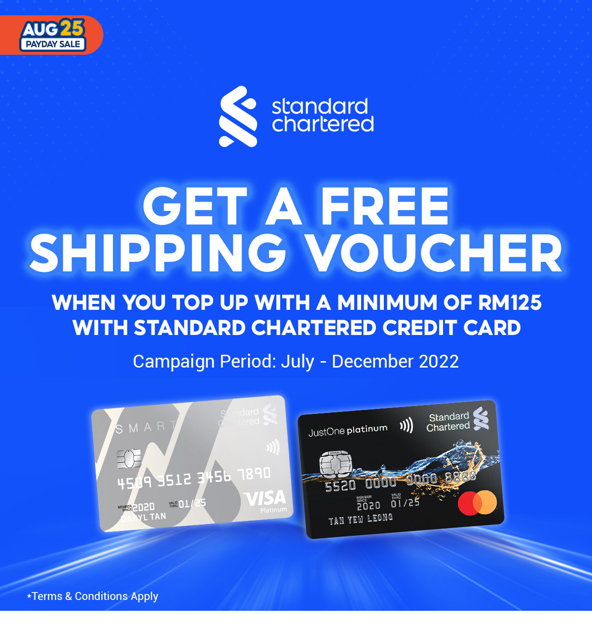 Save Standard Chartered Credit Card on Lazada and Shopee mypromo.my