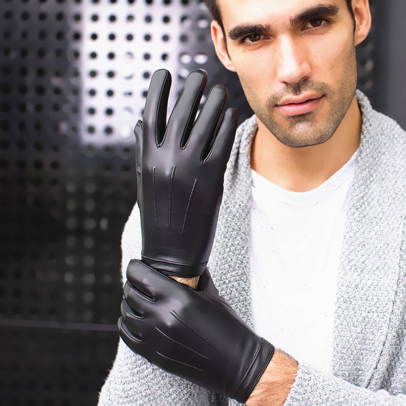 slim leather gloves