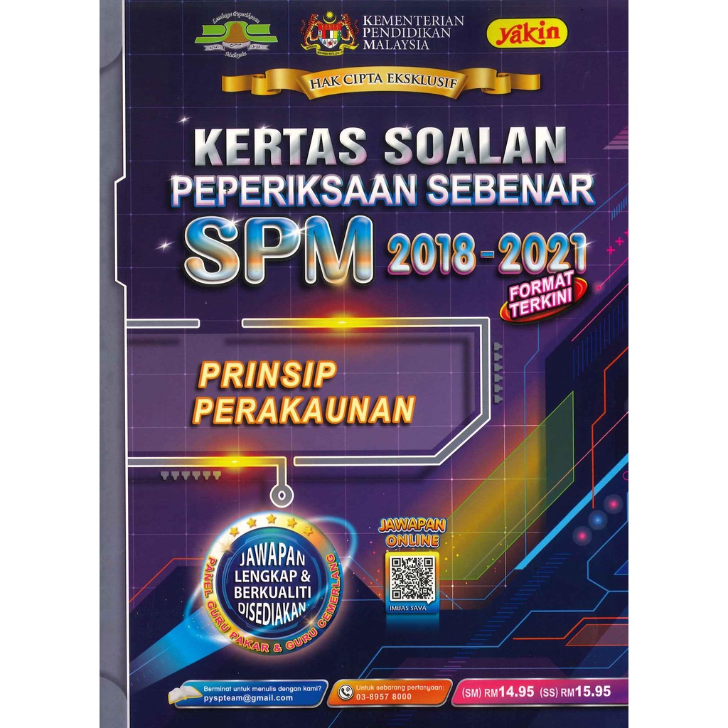 YAKIN KERTAS SOALAN PEPERIKSAAN SEBENAR SPM 2021 PRINSIP PERAKAUNAN