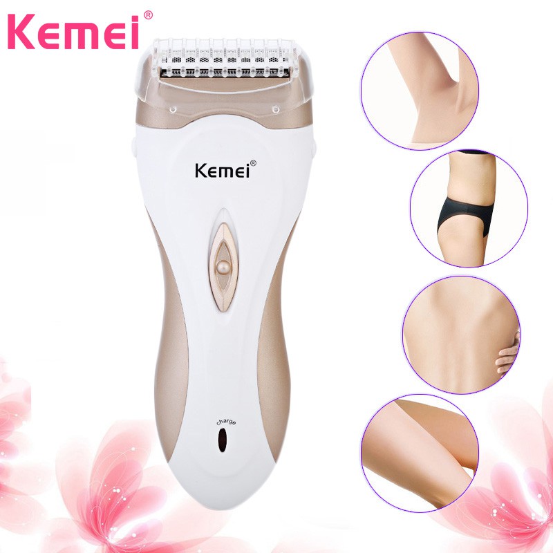 Kemei KM-3518 Electric Women Shaver Epilator Shaving Hair Removal Scraping Female Body Depilation Machine Depilator