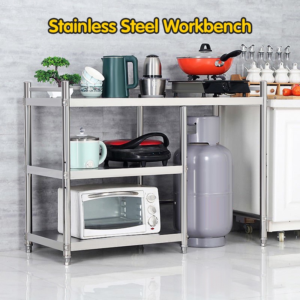 Meja Dapur Gas Kabinet Dapur Gas Rak Dapur Gas Rak Dapur Cooking Table Kitchen Rack Stainless