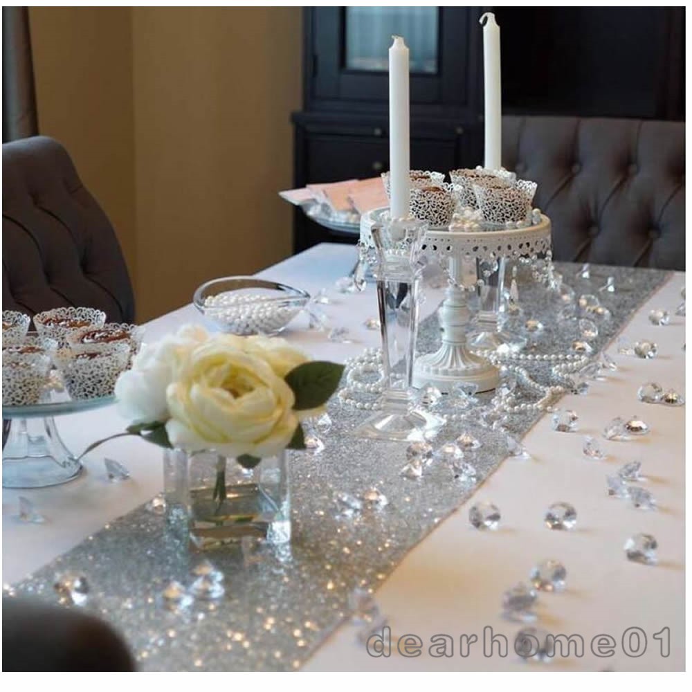 280pcs 20mm Clear Crystals Wedding Table Scattering Acrylic