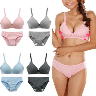 READY STOCK] Fasion Lovely White Underwired Sexy Push Up Bra Set with  Panties M108