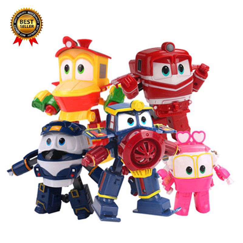 Robot Trains KAY Transformer Robot Toy Korean Animation Transforming Toy Kids Gift