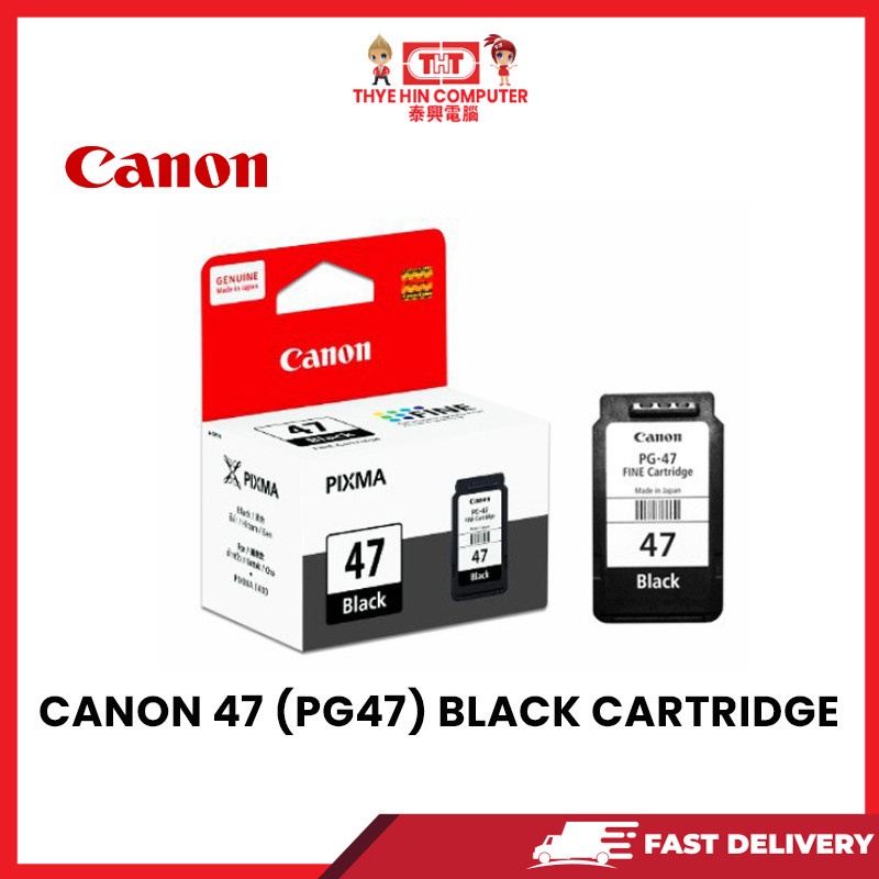 CANON PG-47 CATRIDGE ( BLACK ) | Shopee Malaysia