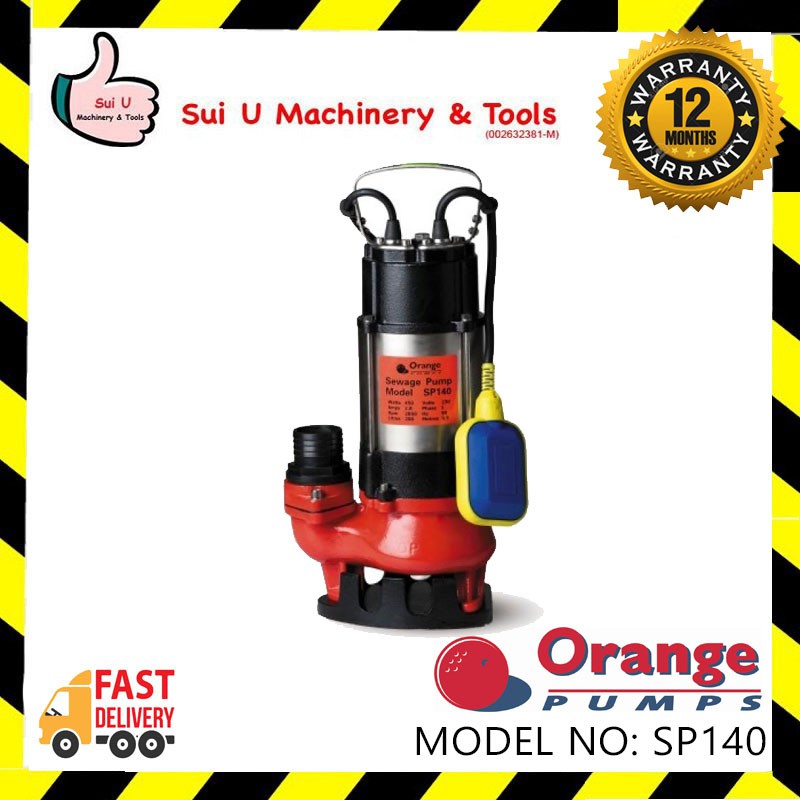 Orange Pump SP140 Submersible Pump 450W 220V 2/3HP 50Hz Motor Shopee
