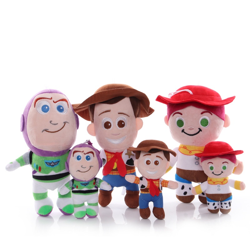 Buzz Lightyear and Cowboy Sheriff Woody Plush Woody Tracey Doll