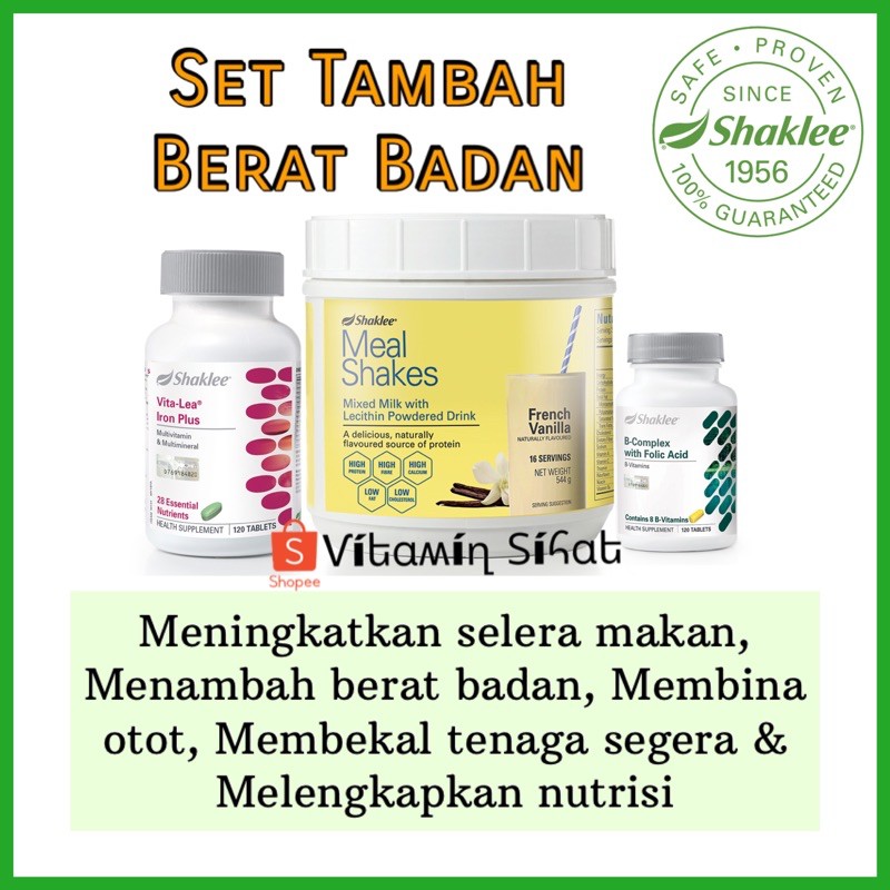 Set Tambah Berat Badan Meal Shaklee Kuching Distributor Facebook