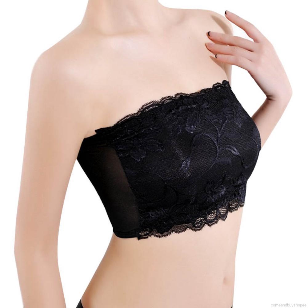 strapless crop top bra