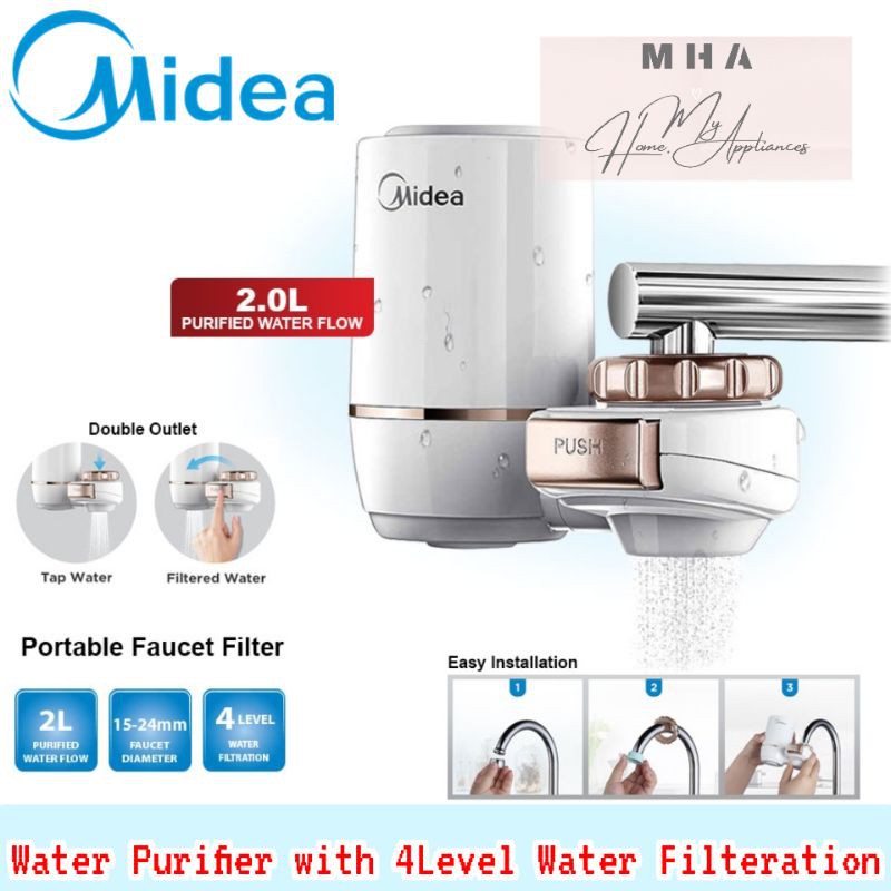 Midea Water Filter Portable Faucet Water Purifier MC1222 Shopee Malaysia