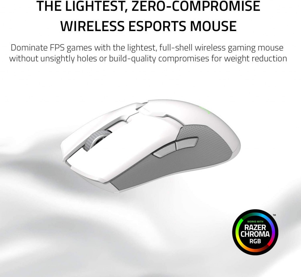 Buy Razer Viper Ultimate Mercury White Ambidextrous Wireless Gaming Mouse With Razer Hyperspeed Wireless And Charging Dock Seetracker Malaysia