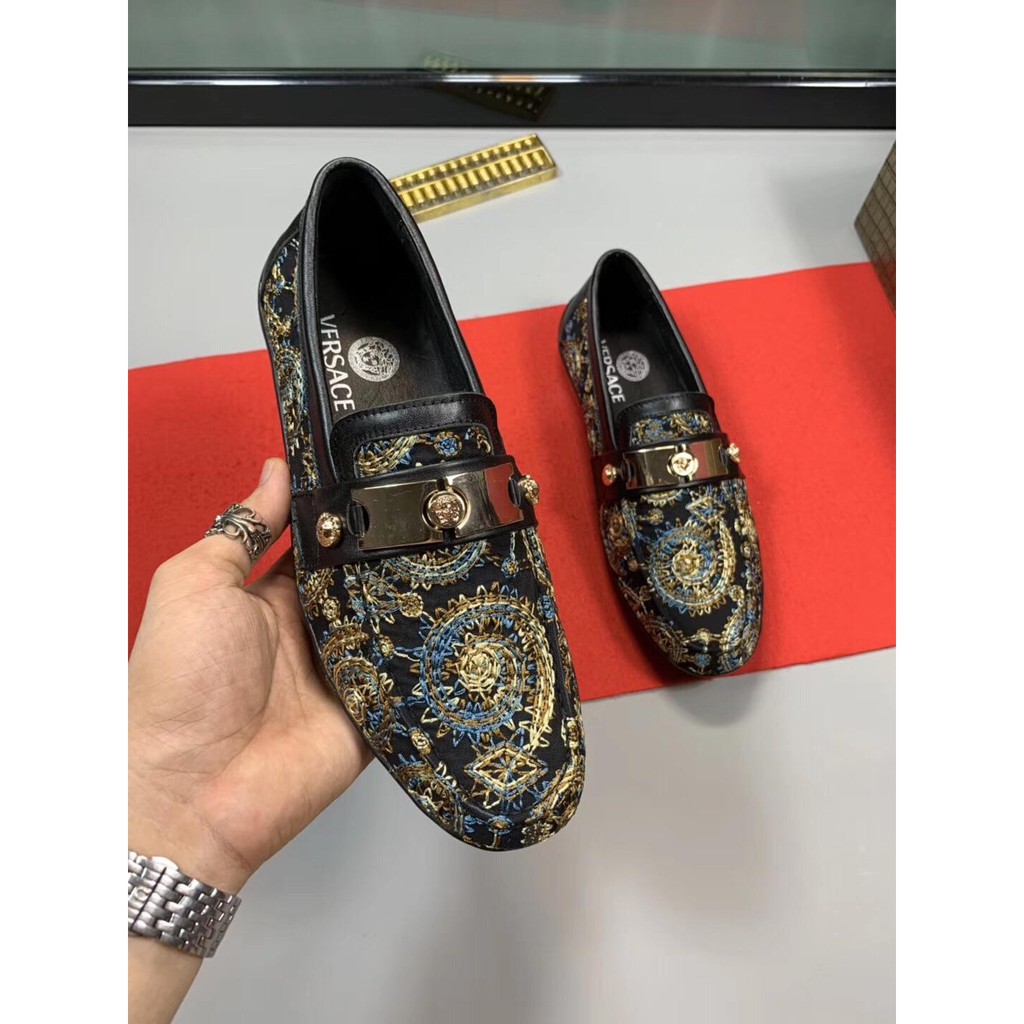 versace moccasins shoes