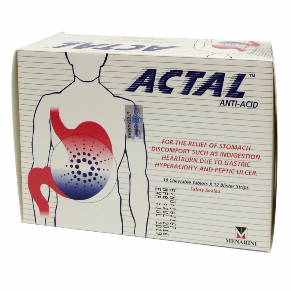 Actal Anti Acid 12s Exp 01 2022