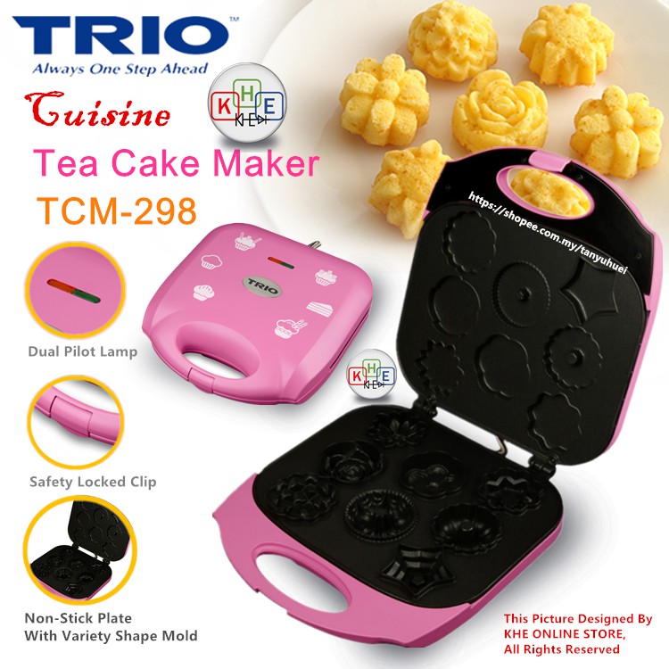 TRIO Tea Cake Maker with 8 different Mold Shape TCM-298