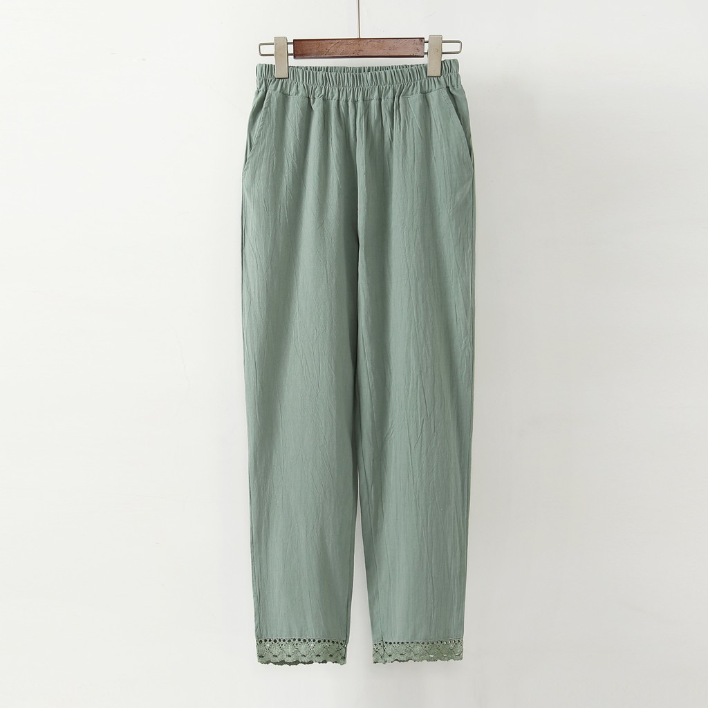 female linen pants
