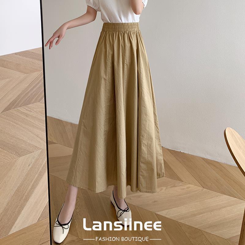 95cm cover ankles Women long skirt muslimah cotton skirt Labuh skirt plus size kembang High Waist  skirts Maxi Skirt