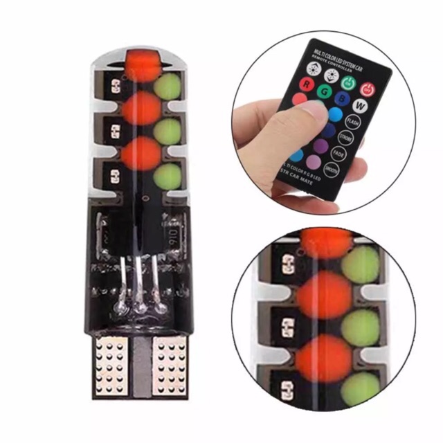 Motorcycle / Car Park Light Gel Type Remote Controller T10
