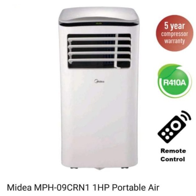 Midea Portable Air Cond 1hp Mph09crn1 Shopee Malaysia