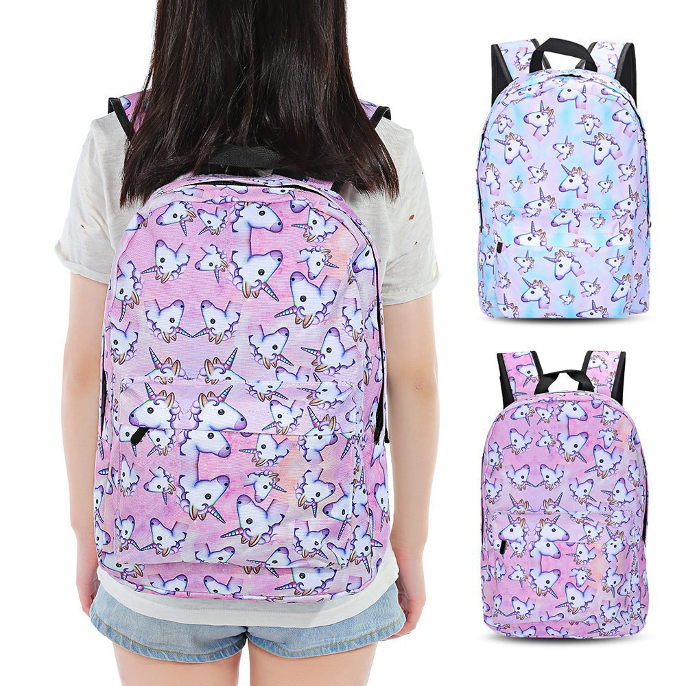 unicorn print backpack