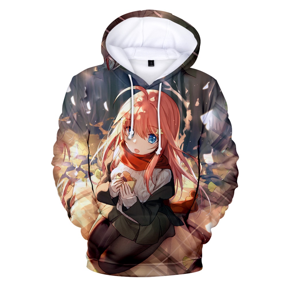 The Quintessential Quintuplets Hoodies Anime Kawaii Girl 3d Printed Sweatshirt Men Women