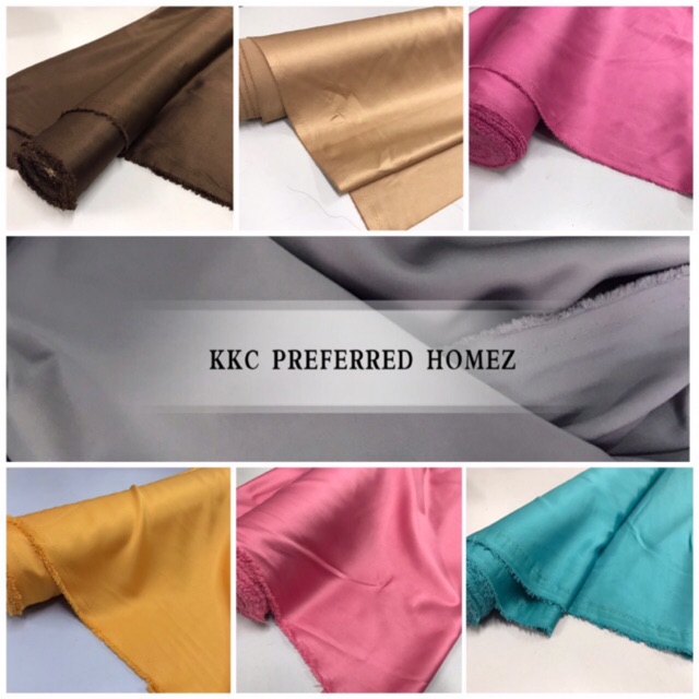 Stock Clearance 60 Mitshubishi Saluna Satin Crepe Harga Per Meter Shopee Malaysia