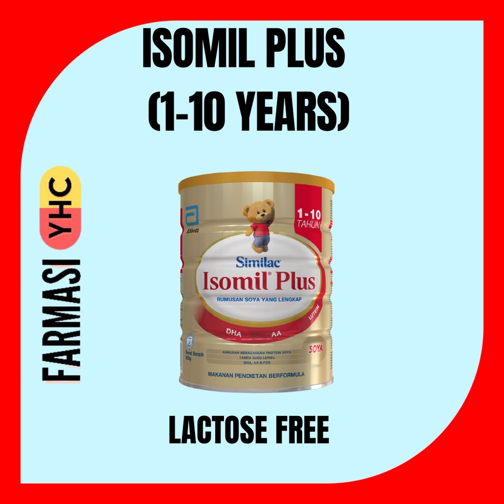 ISOMIL PLUS 100 SOY PROTEIN & COW'S MILK FREE (110YEARS) SUITABLE FOR