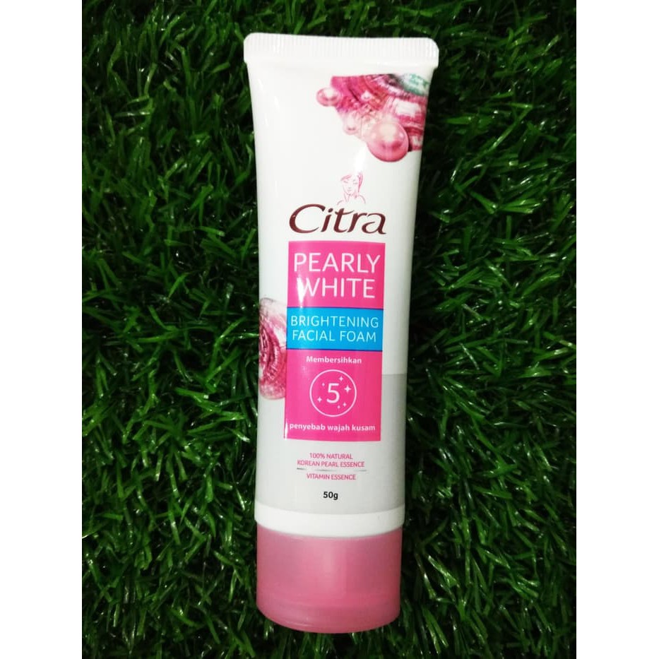 citra pearly white uv facial foam