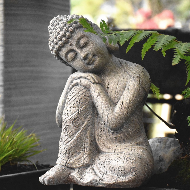 Zen Buddha Statue Living Room Entrance Tea Decoration Homestay Outdoor Courtyard Villa Balcony Landscape Home Shopee Malaysia